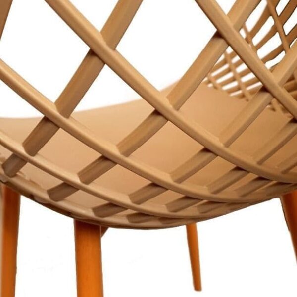 صندلی رستورانی بامبو پایه چوبی 03